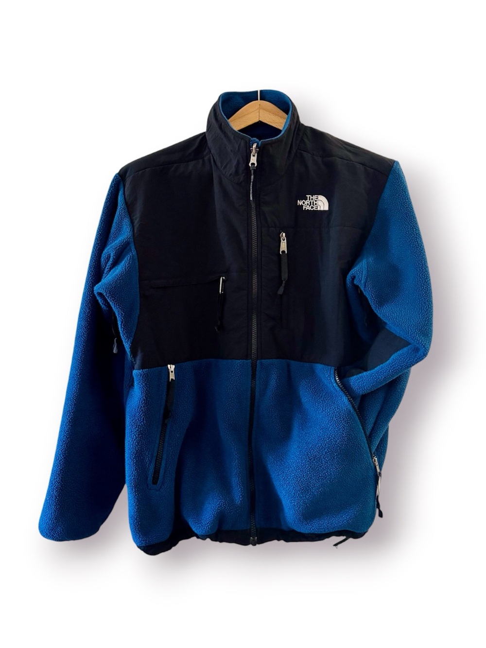 The North Face Classic Denali Fleece Jacket, Full Zip sz. M (Blue / Black) - Picture 4 of 17